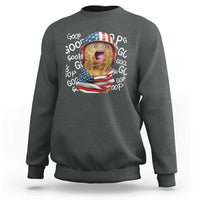 Burnt Peanut Goop Sweatshirt Patriotic American Flag - Wonder Print Shop