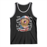 Burnt Peanut Goop Tank Top Patriotic American Flag - Wonder Print Shop