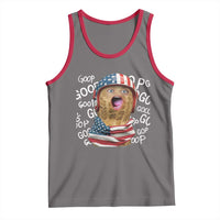 Burnt Peanut Goop Tank Top Patriotic American Flag - Wonder Print Shop