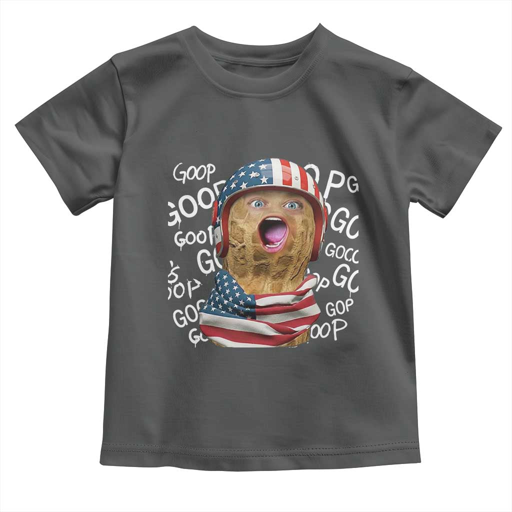 Burnt Peanut Goop Toddler T Shirt Patriotic American Flag - Wonder Print Shop