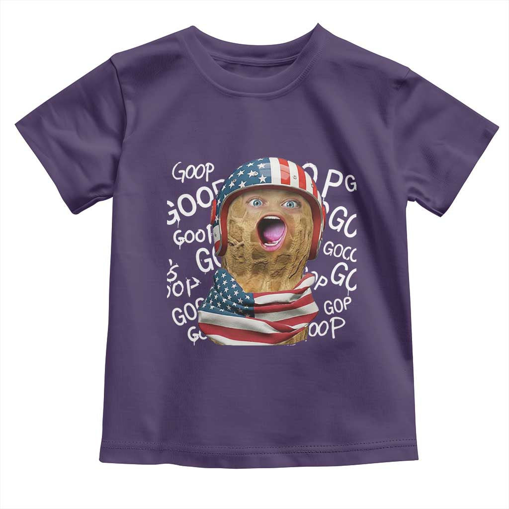 Burnt Peanut Goop Toddler T Shirt Patriotic American Flag - Wonder Print Shop