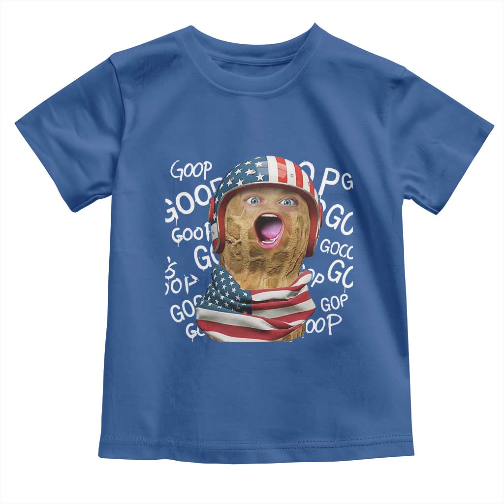 Burnt Peanut Goop Toddler T Shirt Patriotic American Flag - Wonder Print Shop