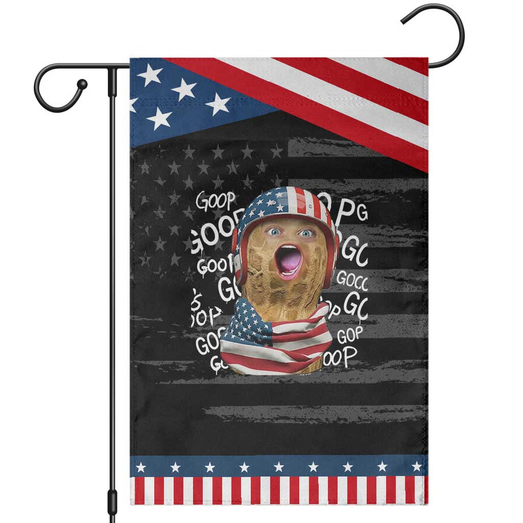 Burnt Peanut Goop Garden Flag Patriotic American Flag