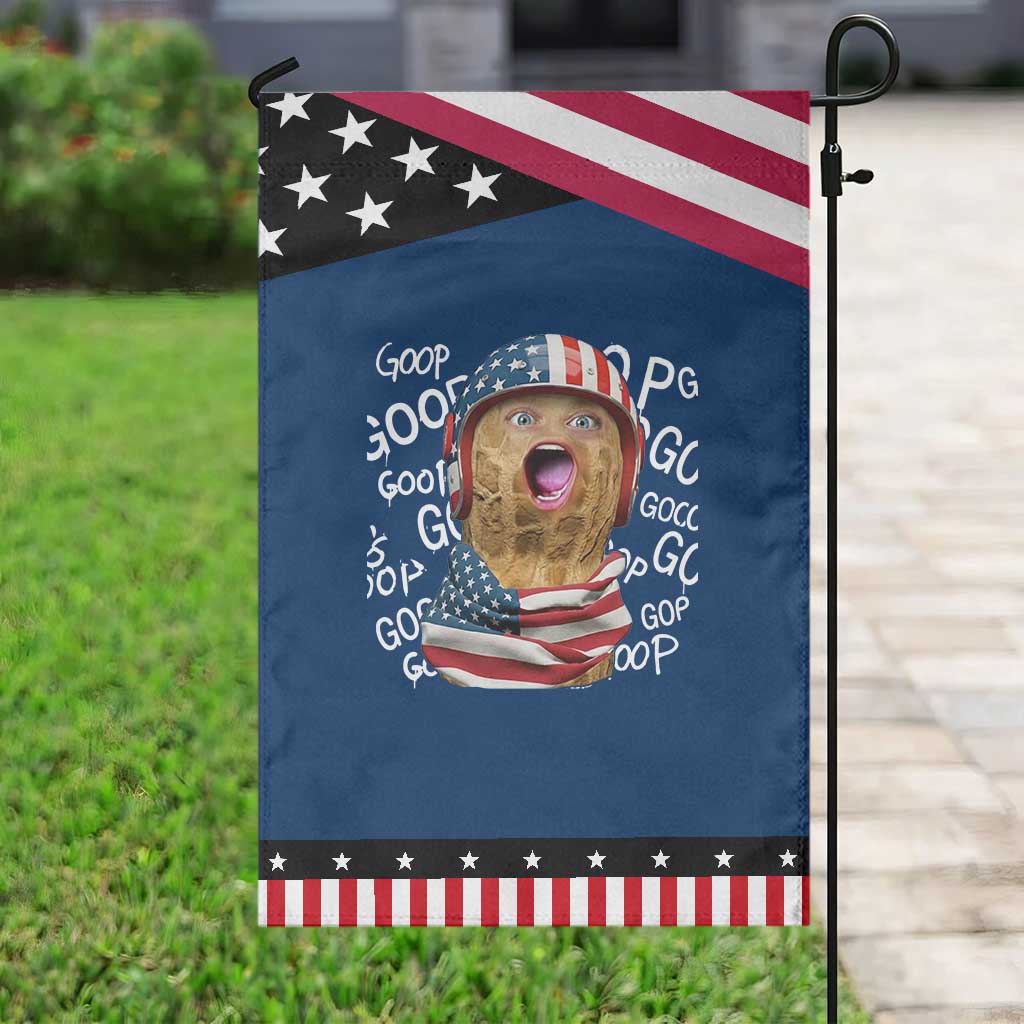 Burnt Peanut Goop Garden Flag Patriotic American Flag
