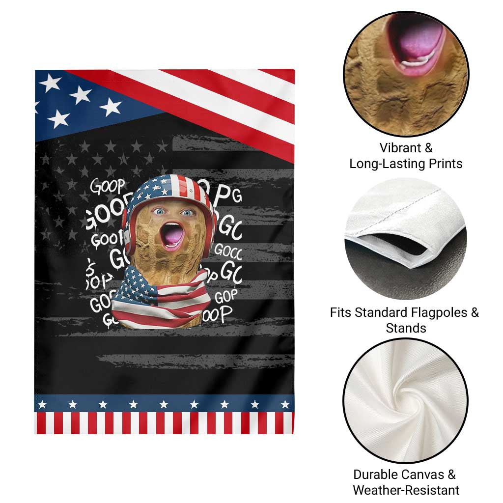 Burnt Peanut Goop Garden Flag Patriotic American Flag
