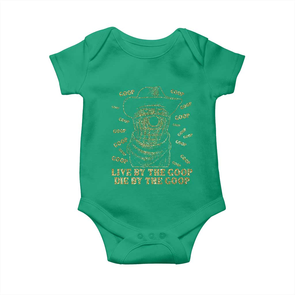 Funny Burnt Peanut Baby Onesie Live by The Goop Die by The Goop - Wonder Print Shop