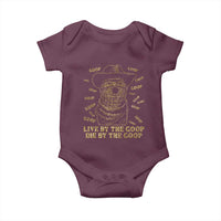 Funny Burnt Peanut Baby Onesie Live by The Goop Die by The Goop - Wonder Print Shop