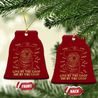 Funny Burnt Peanut Ceramic Ornament Live by The Goop Die by The Goop - Wonder Print Shop