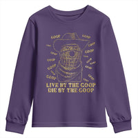 Funny Burnt Peanut Youth Sweatshirt Live by The Goop Die by The Goop - Wonder Print Shop