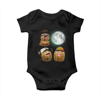 Funny Burnt Peanut Howling at the Moon Baby Onesie - Wonder Print Shop