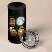 Funny Burnt Peanut Howling at the Moon 4 in 1 Can Cooler Tumbler - Wonder Print Shop