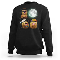 Funny Burnt Peanut Howling at the Moon Sweatshirt - Wonder Print Shop
