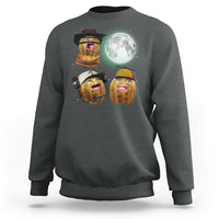 Funny Burnt Peanut Howling at the Moon Sweatshirt - Wonder Print Shop