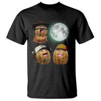 Funny Burnt Peanut Howling at the Moon T Shirt - Wonder Print Shop