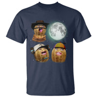 Funny Burnt Peanut Howling at the Moon T Shirt - Wonder Print Shop