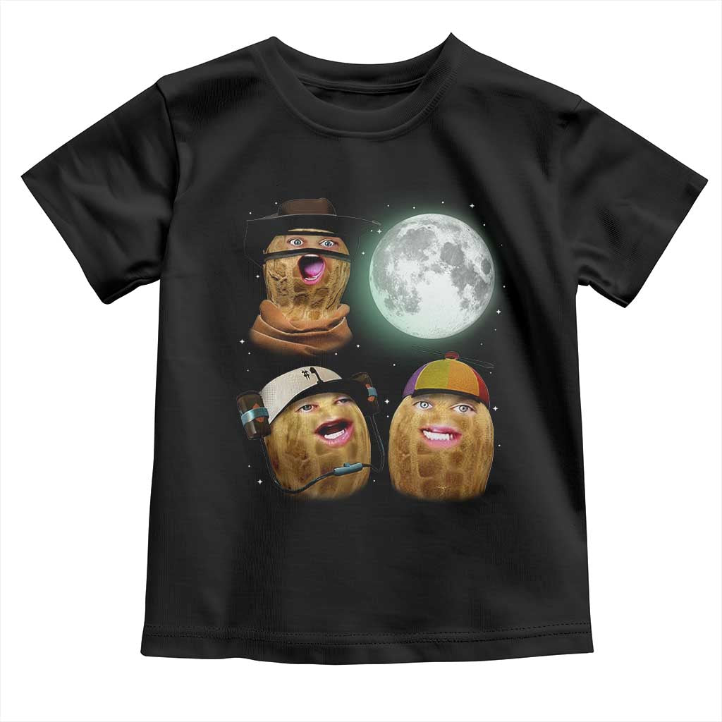 Funny Burnt Peanut Howling at the Moon Toddler T Shirt - Wonder Print Shop