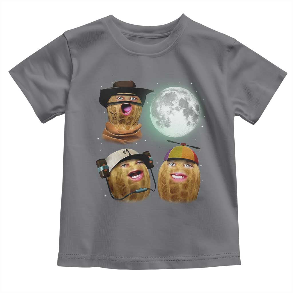 Funny Burnt Peanut Howling at the Moon Toddler T Shirt - Wonder Print Shop