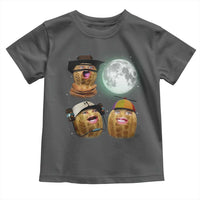 Funny Burnt Peanut Howling at the Moon Toddler T Shirt - Wonder Print Shop
