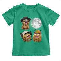 Funny Burnt Peanut Howling at the Moon Toddler T Shirt - Wonder Print Shop