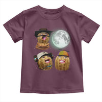 Funny Burnt Peanut Howling at the Moon Toddler T Shirt - Wonder Print Shop