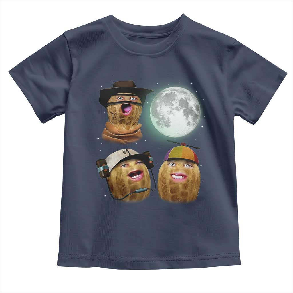 Funny Burnt Peanut Howling at the Moon Toddler T Shirt - Wonder Print Shop