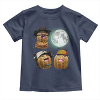 Funny Burnt Peanut Howling at the Moon Toddler T Shirt - Wonder Print Shop