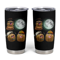 Funny Burnt Peanut Howling at the Moon Tumbler Cup - Wonder Print Shop