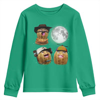 Funny Burnt Peanut Howling at the Moon Youth Sweatshirt - Wonder Print Shop