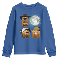Funny Burnt Peanut Howling at the Moon Youth Sweatshirt - Wonder Print Shop