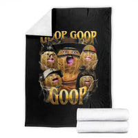 Funny Burnt Peanut Goop Throw Blanket Bungulato 90s Bootleg - Wonder Print Shop