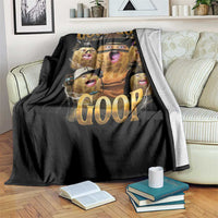 Funny Burnt Peanut Goop Throw Blanket Bungulato 90s Bootleg - Wonder Print Shop