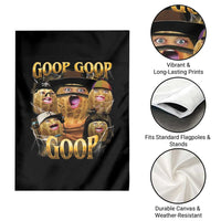 Funny Burnt Peanut Goop Garden Flag Bungulato 90s Bootleg - Wonder Print Shop