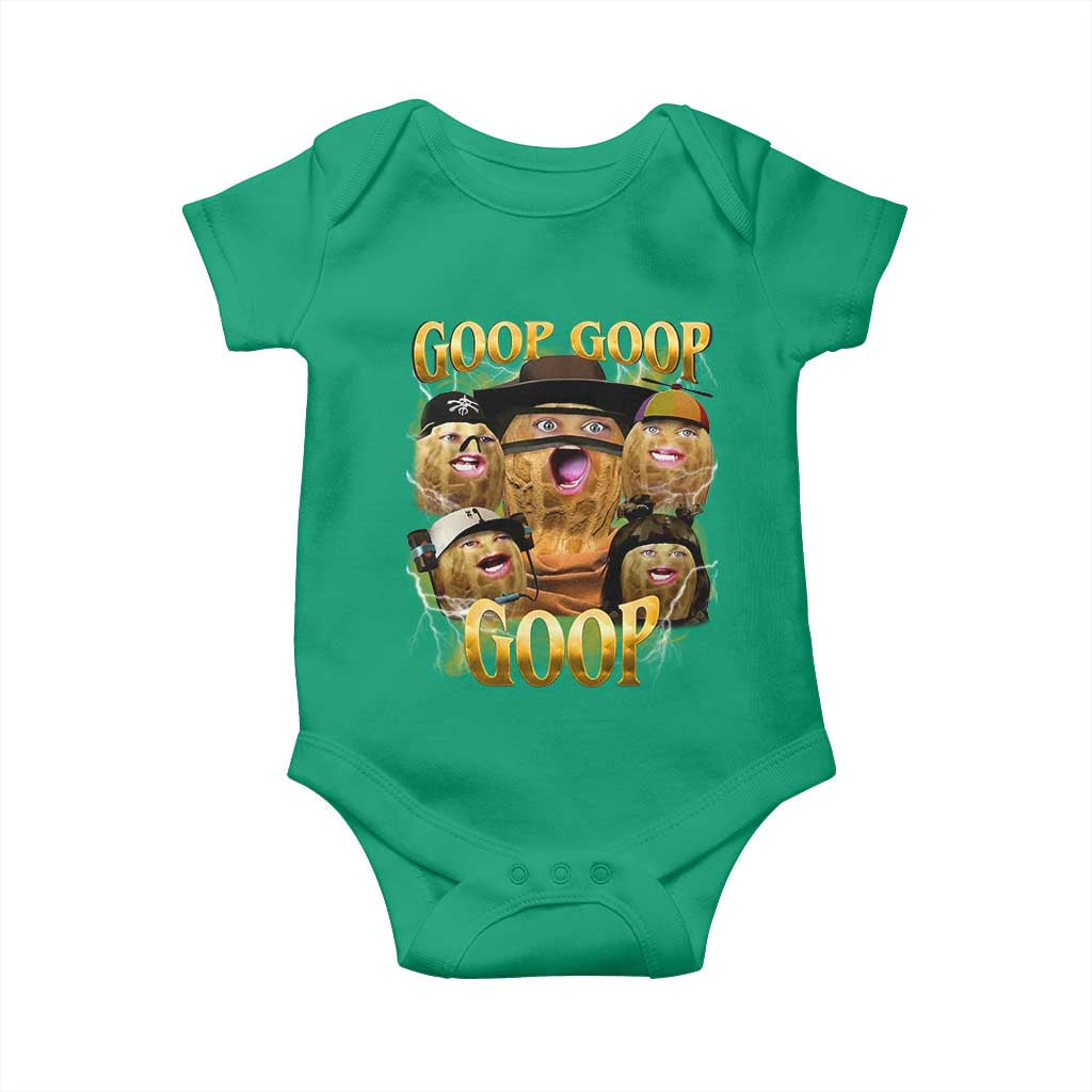 Funny Burnt Peanut Goop Baby Onesie Bungulato 90s Bootleg - Wonder Print Shop