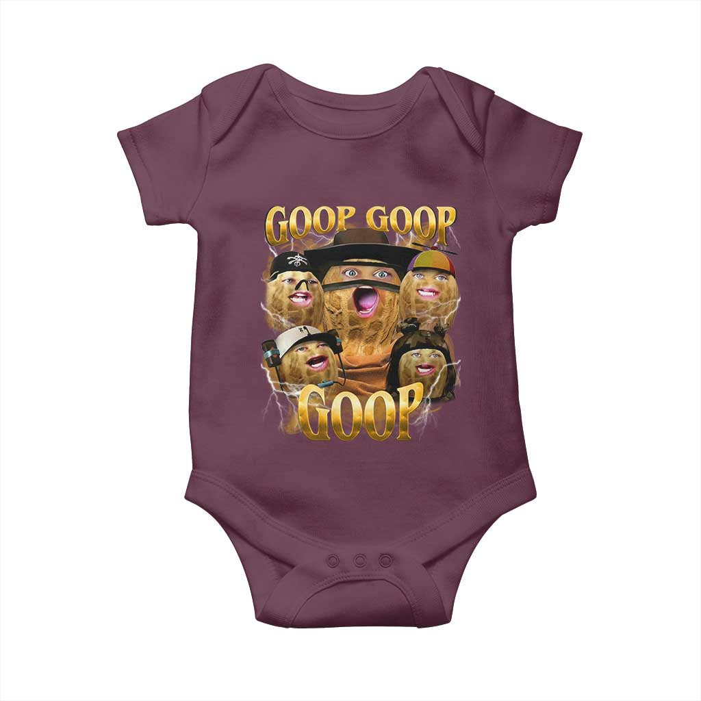 Funny Burnt Peanut Goop Baby Onesie Bungulato 90s Bootleg - Wonder Print Shop