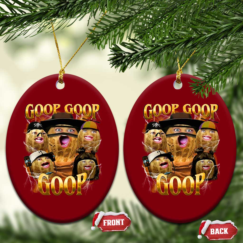 Funny Burnt Peanut Goop Ceramic Ornament Bungulato 90s Bootleg - Wonder Print Shop