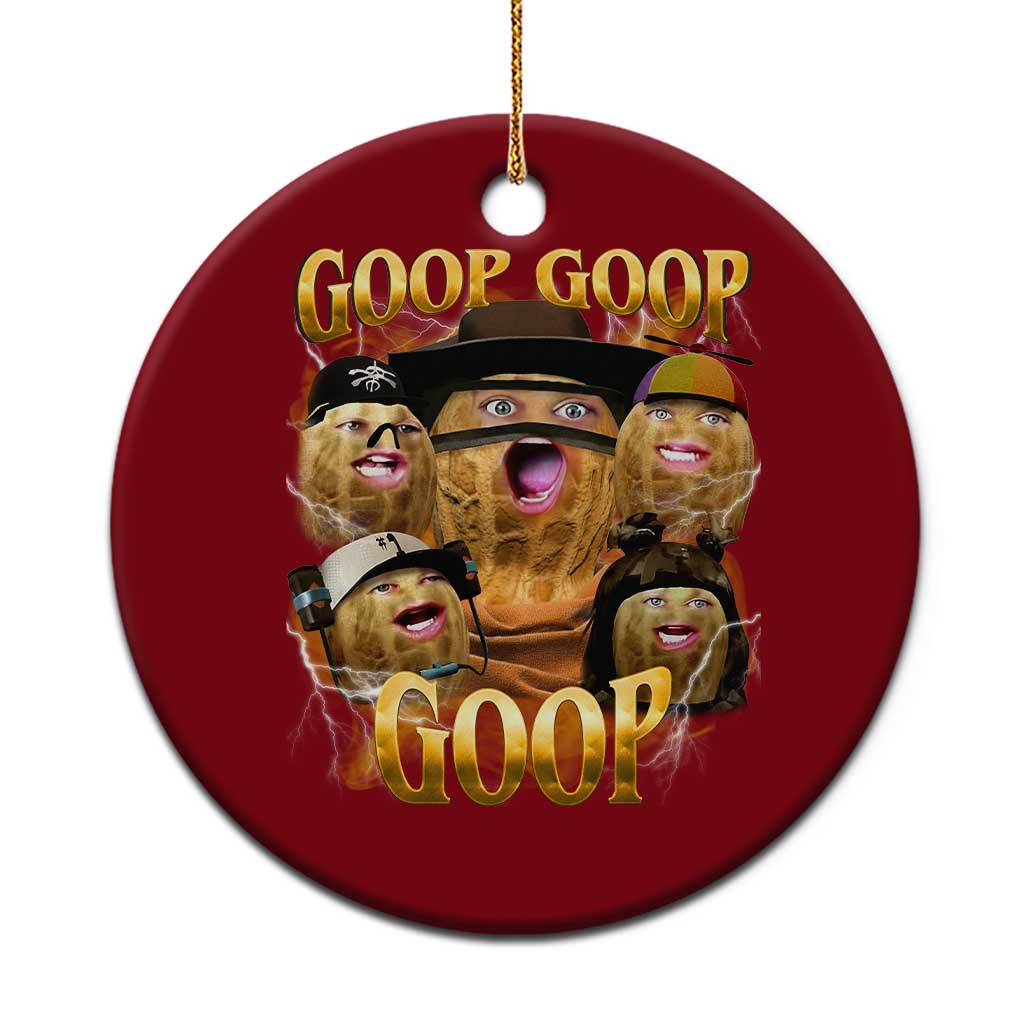 Funny Burnt Peanut Goop Ceramic Ornament Bungulato 90s Bootleg - Wonder Print Shop