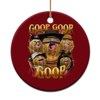 Funny Burnt Peanut Goop Ceramic Ornament Bungulato 90s Bootleg - Wonder Print Shop