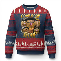 Funny Burnt Peanut Goop Ugly Christmas Sweater Bungulato 90s Bootleg - Wonder Print Shop