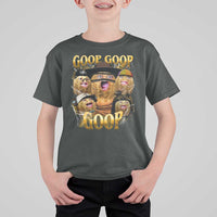 Funny Burnt Peanut Goop T Shirt For Kid Bungulato 90s Bootleg - Wonder Print Shop