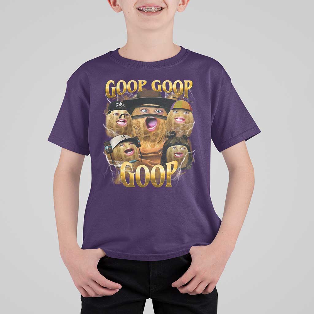 Funny Burnt Peanut Goop T Shirt For Kid Bungulato 90s Bootleg - Wonder Print Shop