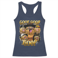 Funny Burnt Peanut Goop Racerback Tank Top Bungulato 90s Bootleg - Wonder Print Shop