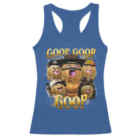 Funny Burnt Peanut Goop Racerback Tank Top Bungulato 90s Bootleg - Wonder Print Shop