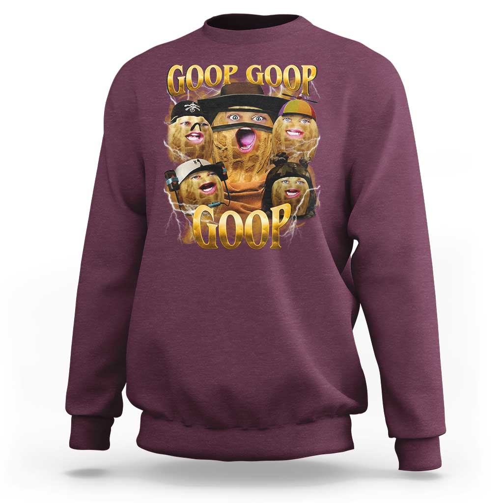 Funny Burnt Peanut Goop Sweatshirt Bungulato 90s Bootleg - Wonder Print Shop