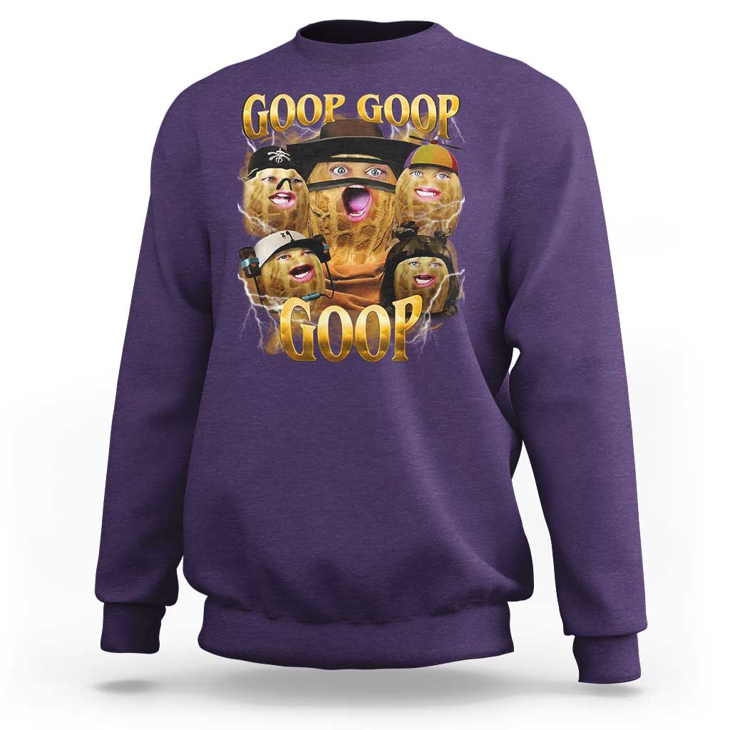 Funny Burnt Peanut Goop Sweatshirt Bungulato 90s Bootleg - Wonder Print Shop