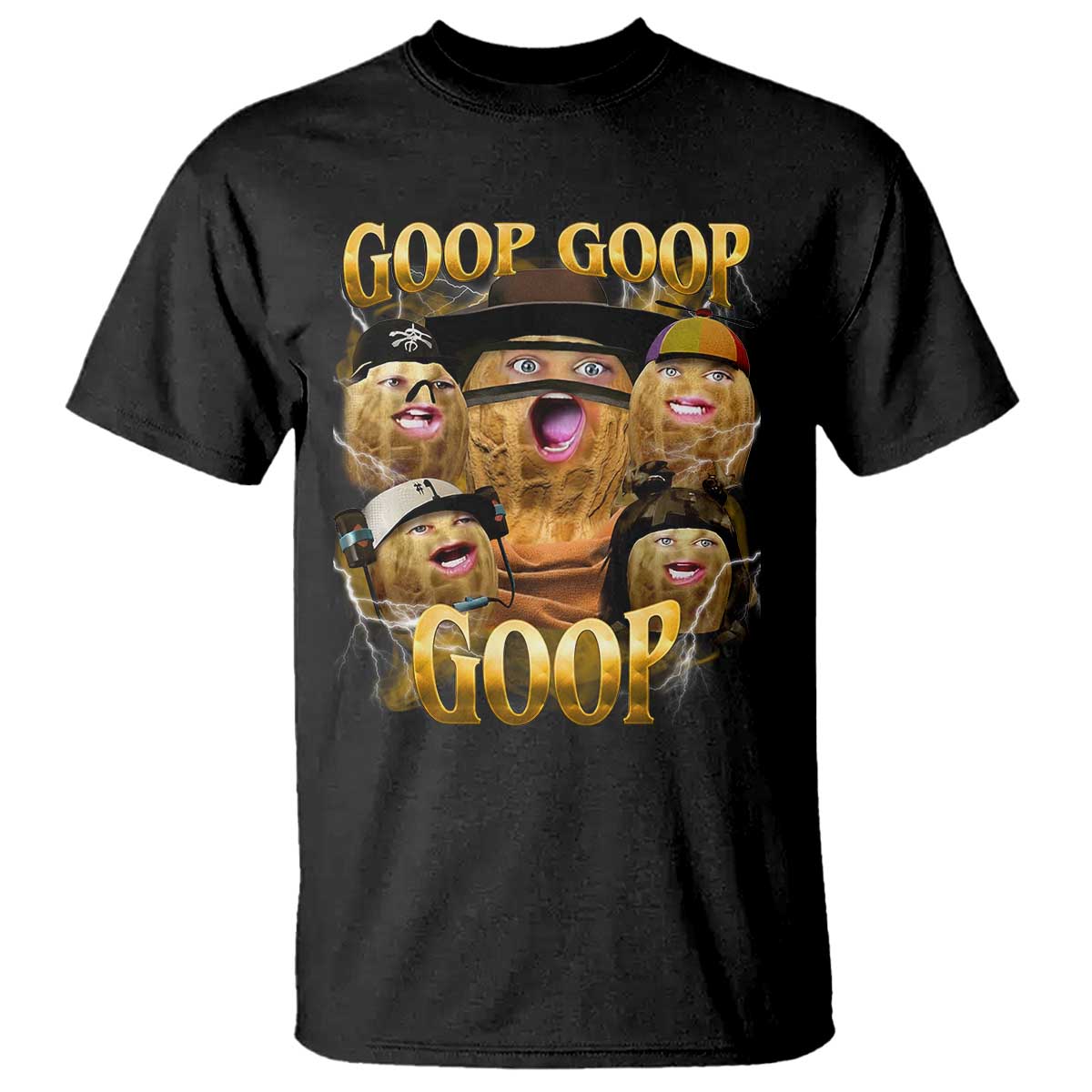 Funny Burnt Peanut Goop T Shirt Bungulato 90s Bootleg - Wonder Print Shop