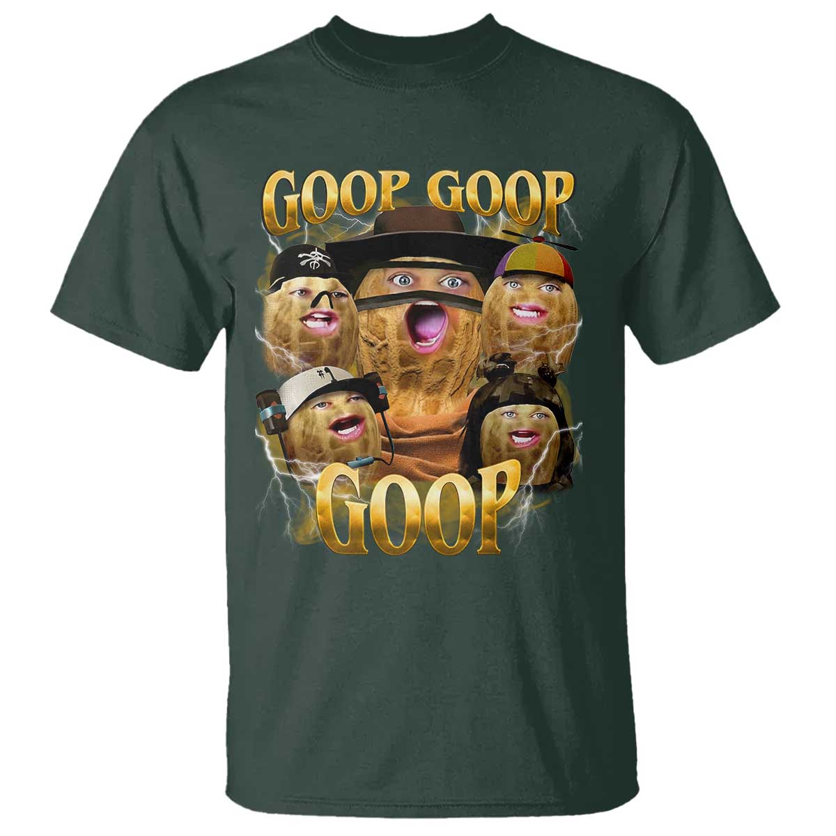 Funny Burnt Peanut Goop T Shirt Bungulato 90s Bootleg - Wonder Print Shop