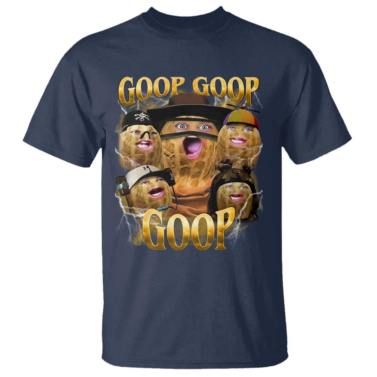 Funny Burnt Peanut Goop T Shirt Bungulato 90s Bootleg - Wonder Print Shop