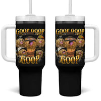 Funny Burnt Peanut Goop Tumbler With Handle Bungulato 90s Bootleg - Wonder Print Shop