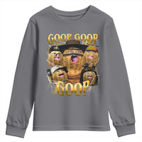 Funny Burnt Peanut Goop Youth Sweatshirt Bungulato 90s Bootleg - Wonder Print Shop