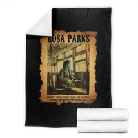 Rosa Parks Quote Throw Blanket Black Movement Protest - Wonder Print Shop